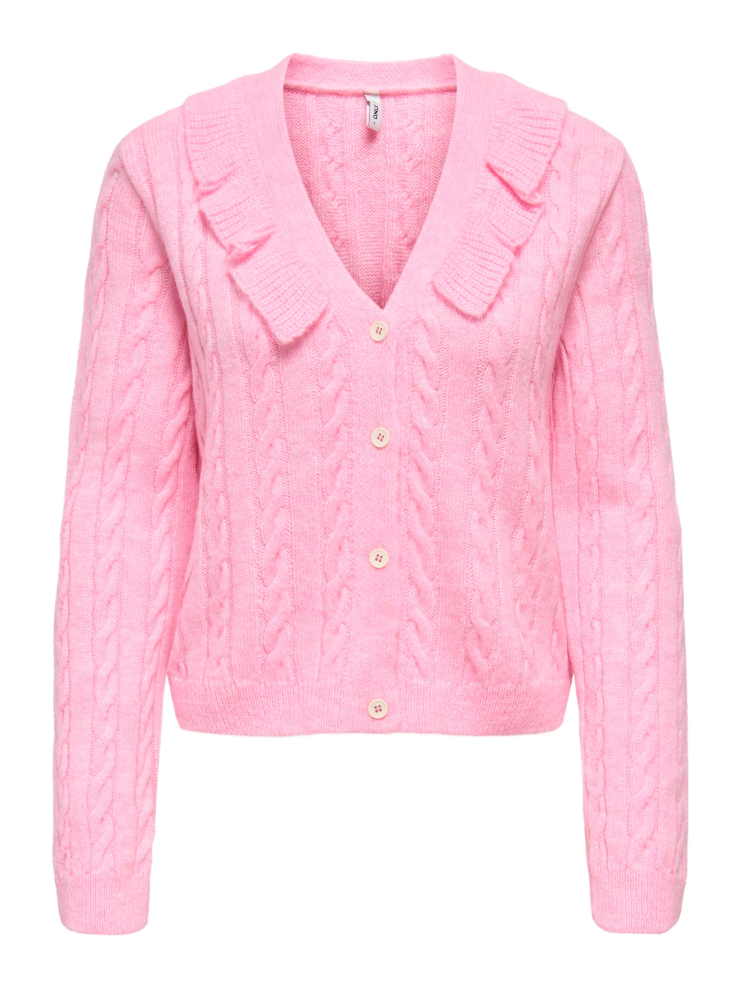 ONLY Strickjacke in Pink: Vorderseite