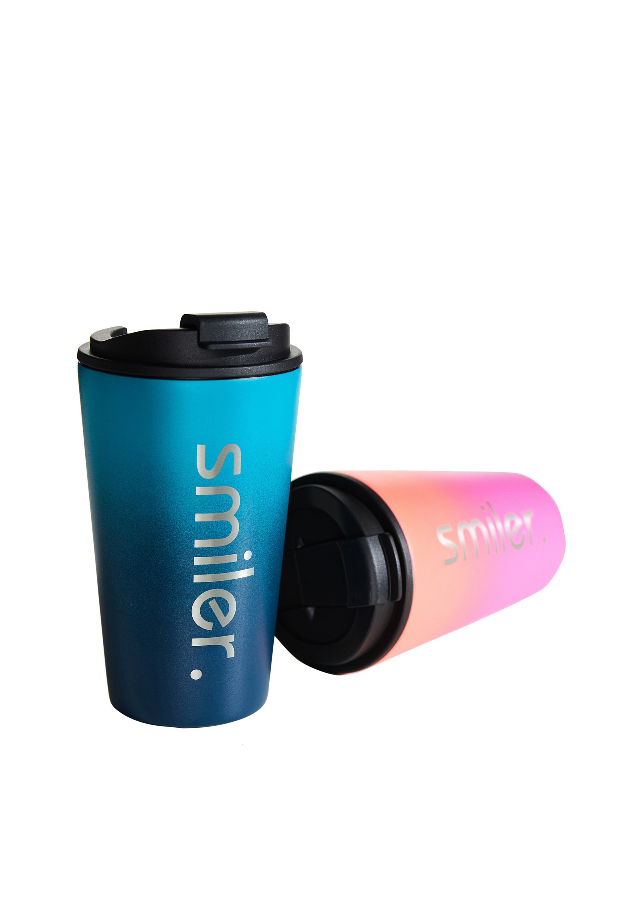 smiler. Trinkbecher 'muggy.' in Blau