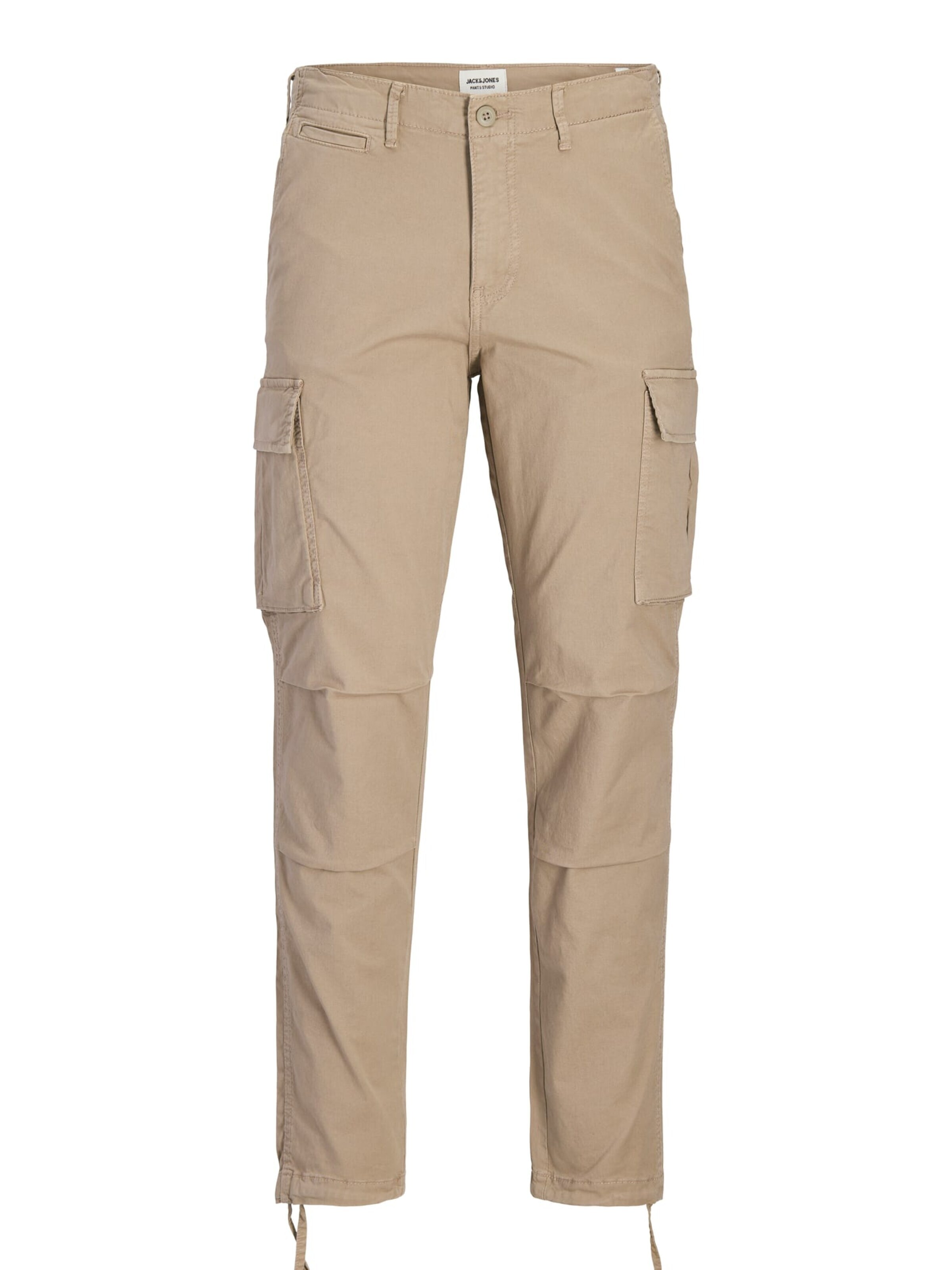 JACK & JONES Baggy Trousers 'Stace' in Beige: front