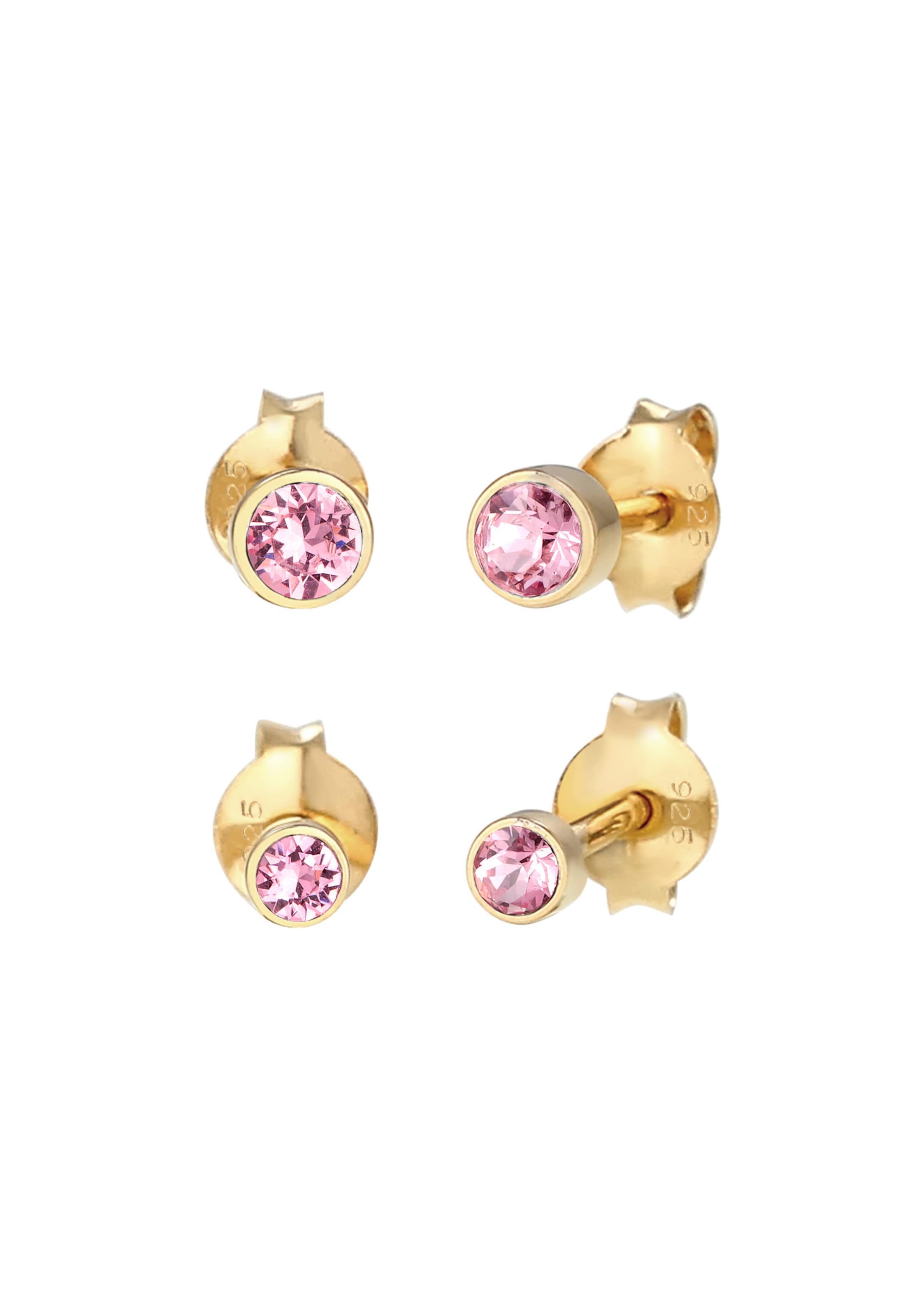 Boucles d'oreilles ELLI en or : devant