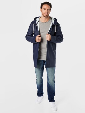 Stutterheim Between-seasons coat 'Stockholm' in Blue