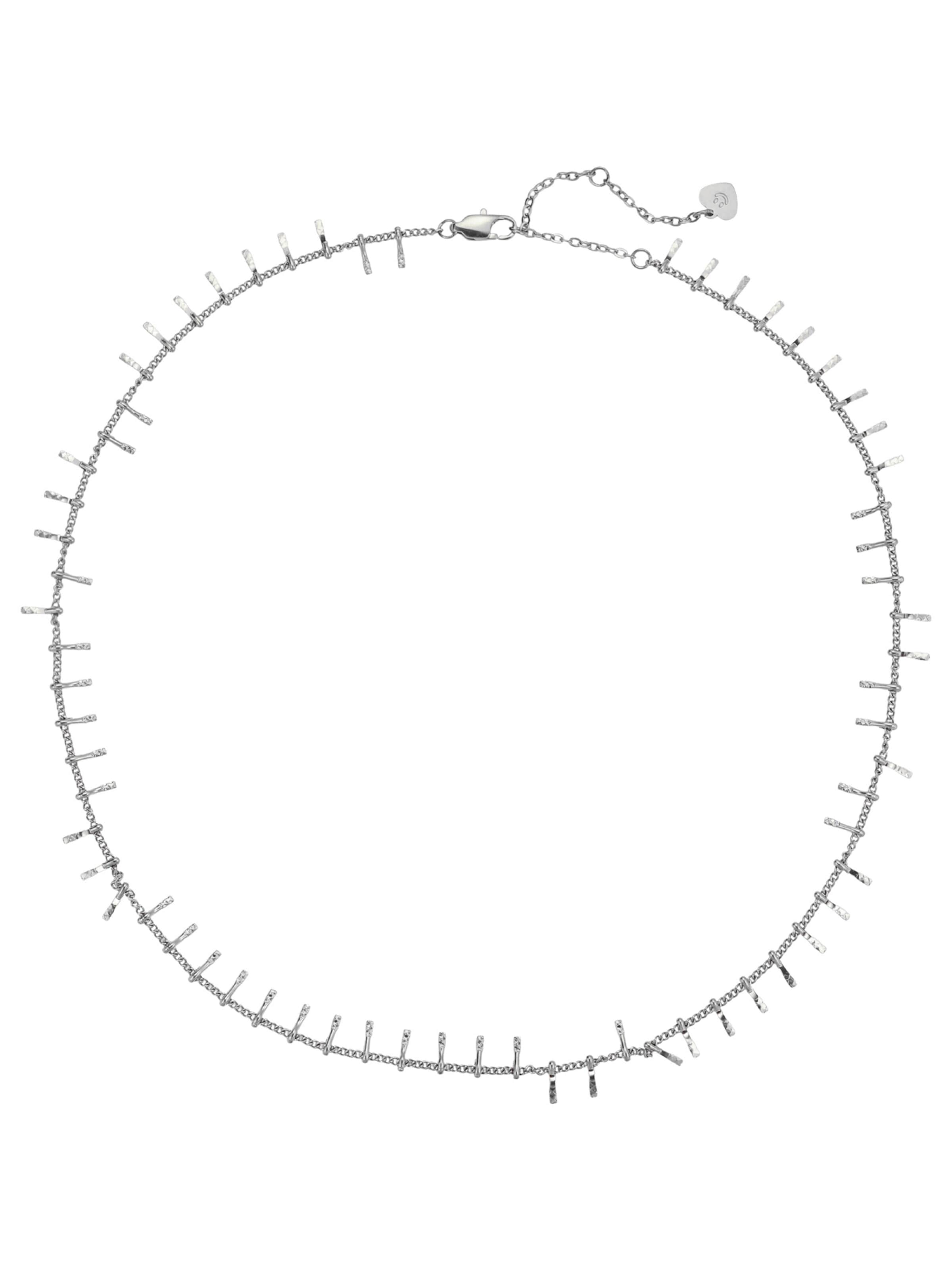 Hey Happiness Kette 'Bar Drop'‌‌‌‌‌‌‌‌ in Silber: Vorderseite