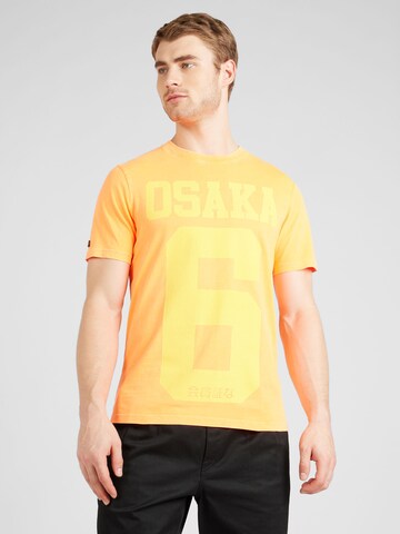 Superdry - Camisa 'Osaka' em laranja: frente
