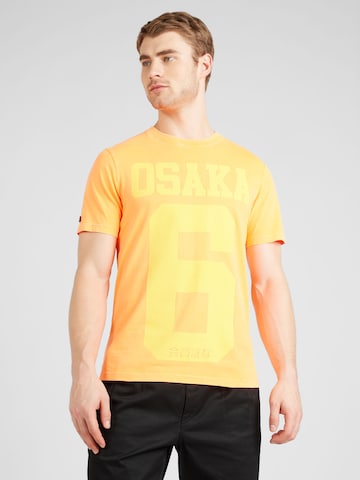 Tricou 'Osaka' de la Superdry pe portocaliu: față
