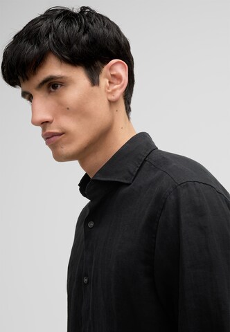 STRELLSON Slim fit Button Up Shirt 'Ceasar' in Black
