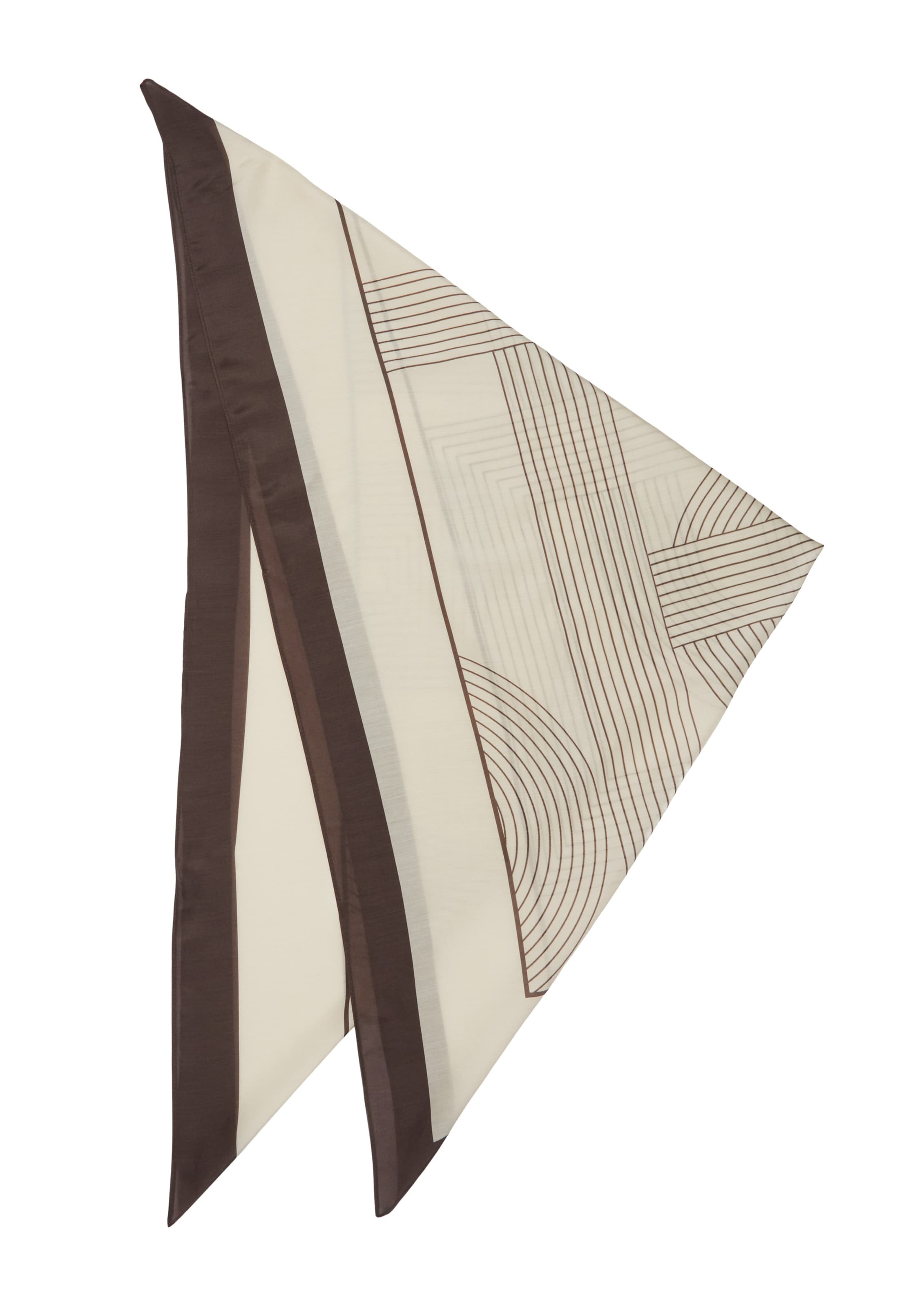 COMMA Shawl in Beige: front