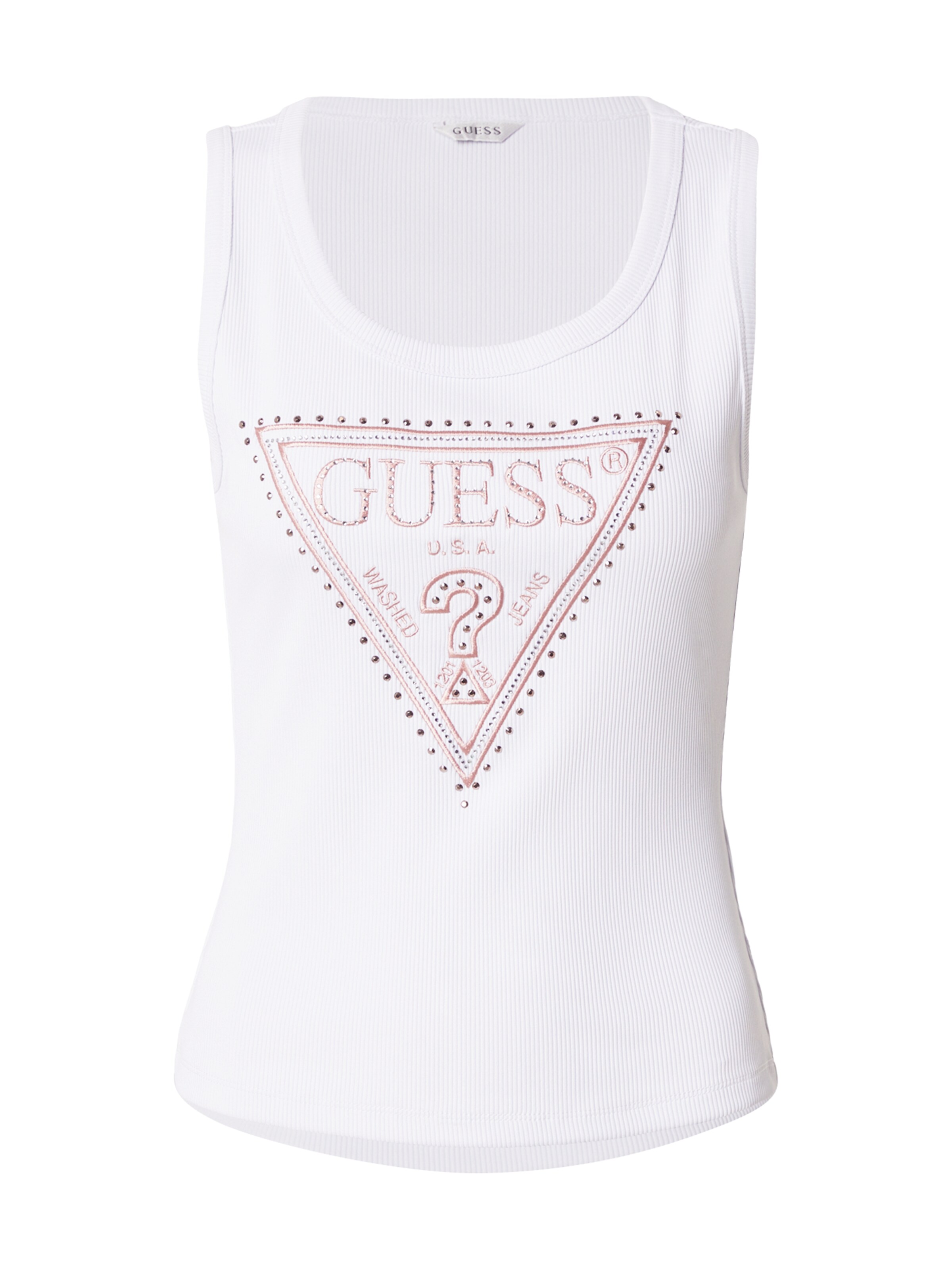Top 'SAVINA' di GUESS in bianco: frontale