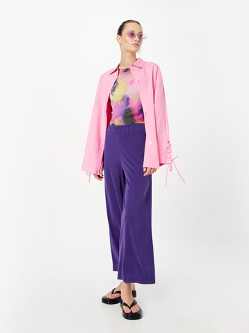 Monki Wide leg Byxa i lila