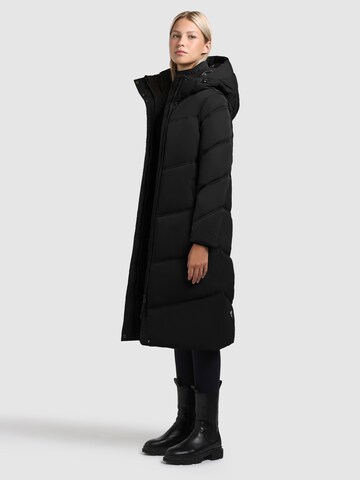 khujo Wintermantel 'Ainu2' in Zwart