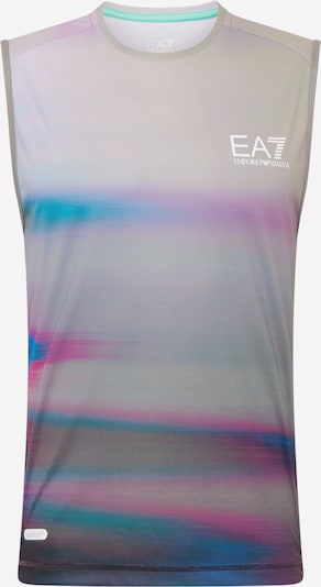 Maglia trikot EA7 Emporio Armani di colore blu / grigio / lilla / bianco, Visualizzazione prodotti