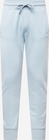 TOM TAILOR DENIM Tapered Byxa i blå: framsida