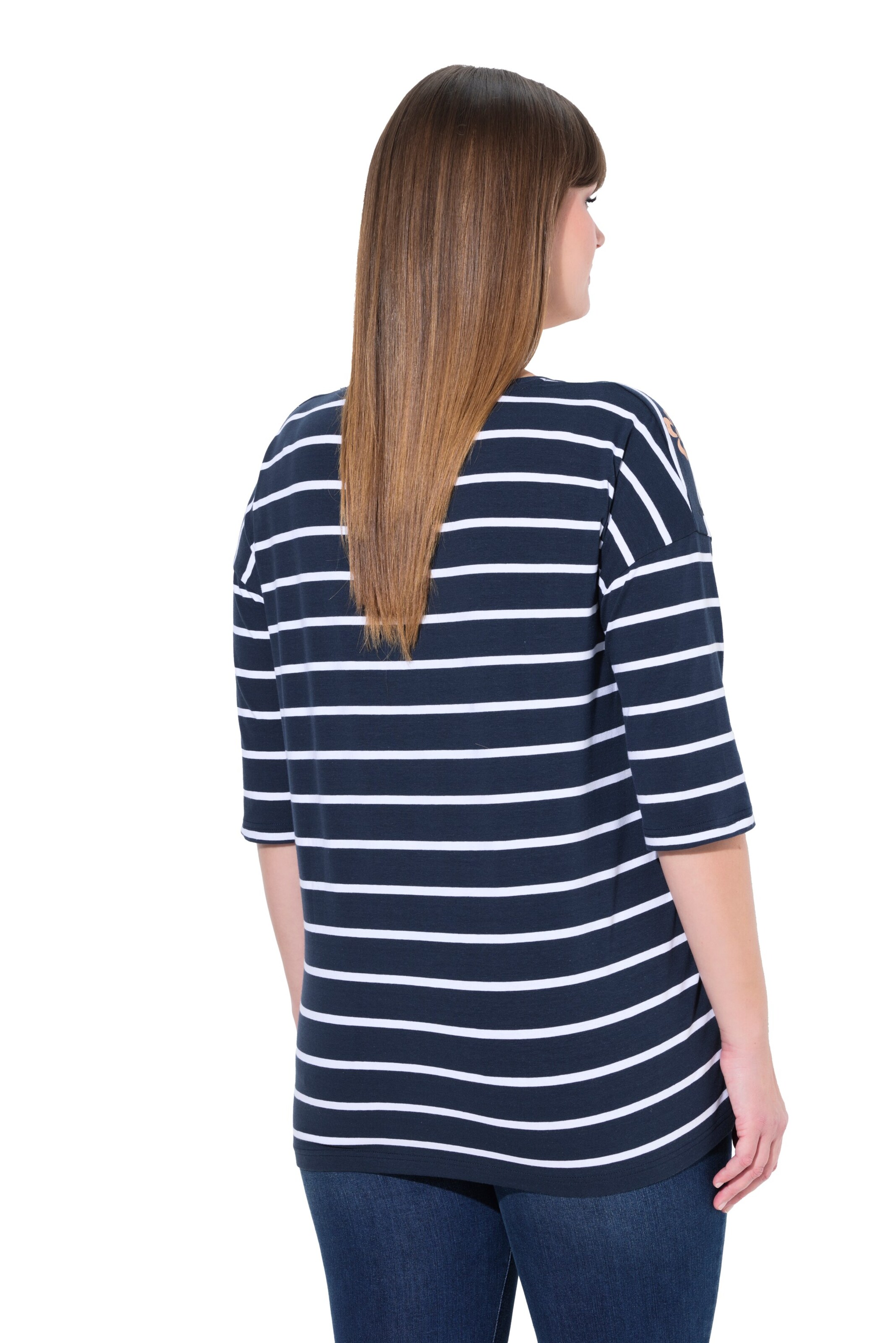 Ulla Popken Shirt in Blau: Vorderseite