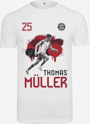 FC BAYERN MÜNCHEN Shirt ' Player ' in White: front