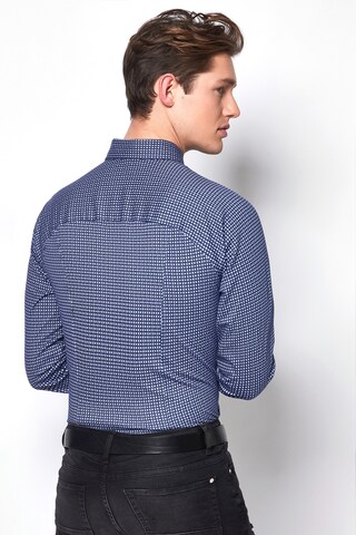 DESOTO Slim Fit Businesshemd in Blau