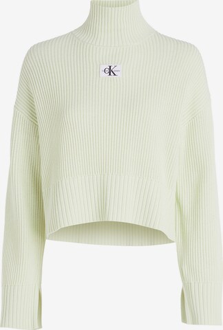 Calvin Klein Jeans Sweater in Green: front