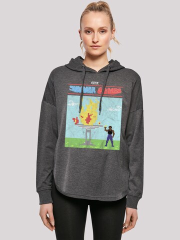 Sweat-shirt 'Retro Gaming Summer Games' F4NT4STIC en gris : devant