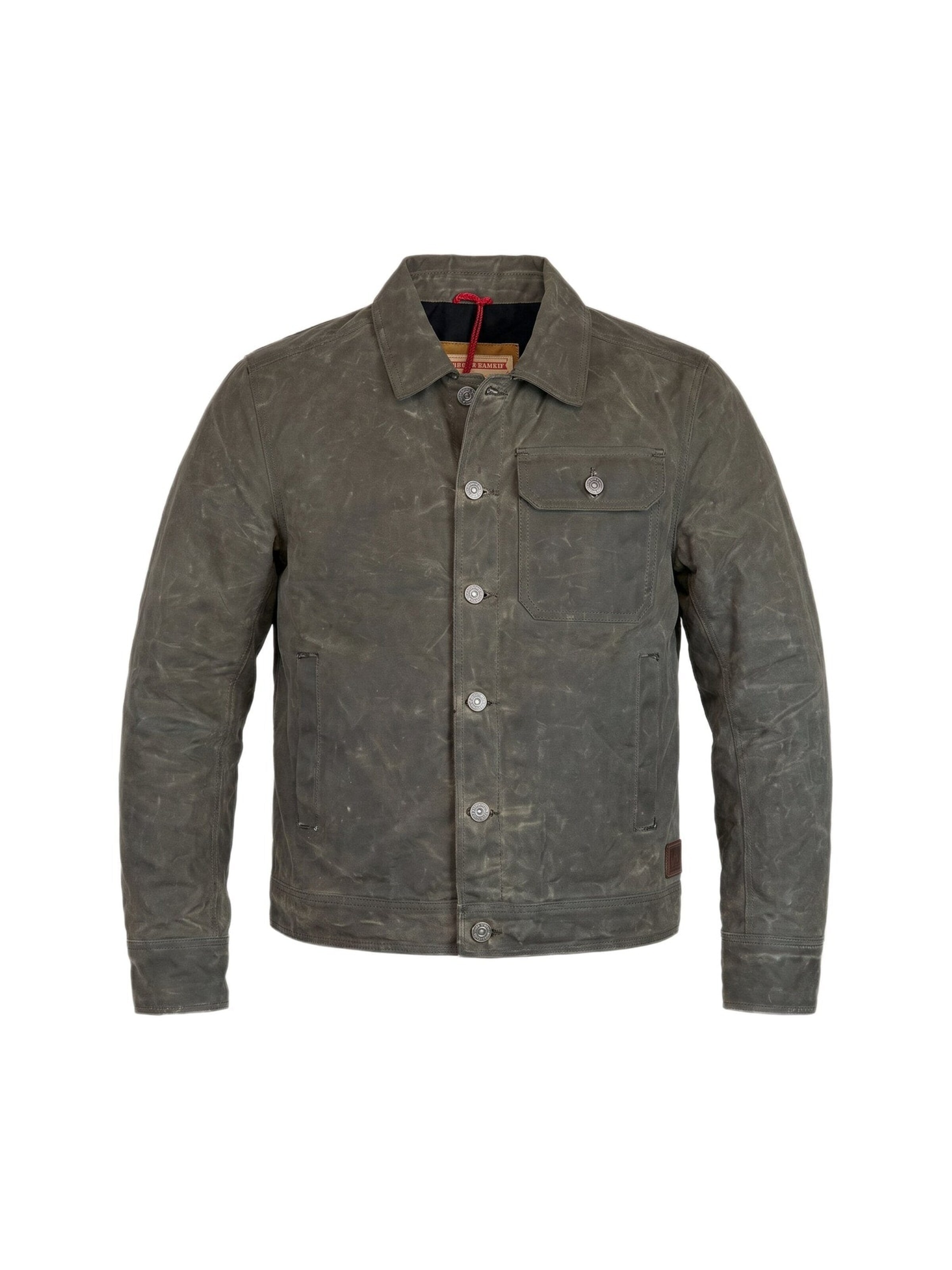 Iron and Resin Between-Season Jacket in Grey: front