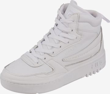 Baskets hautes FILA en blanc : devant