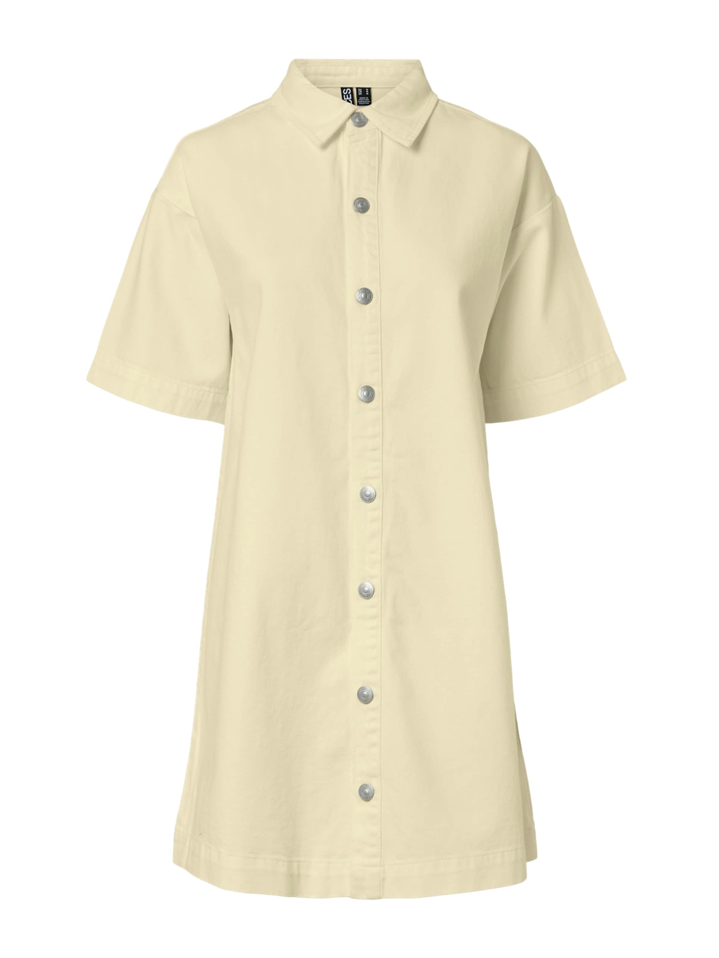 PIECES Shirt Dress 'PCSKY' in Yellow: front