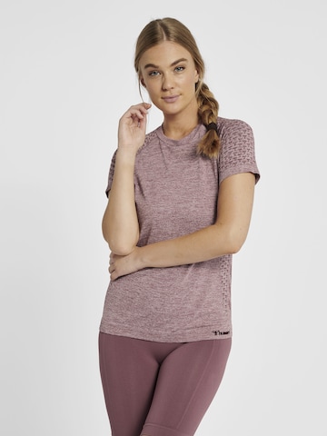 Hummel - Camiseta funcional en lila: frente
