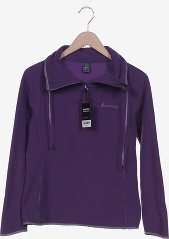 ODLO Sweatshirt & Zip-Up Hoodie in S in Purple: front