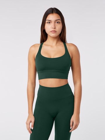 YO-GAYA Bustier Sport bh in Groen: voorkant