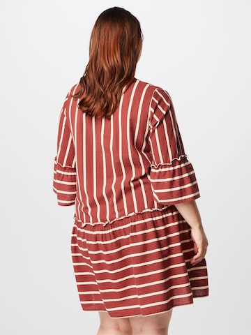 Vero Moda Curve Shirt Dress in Brown