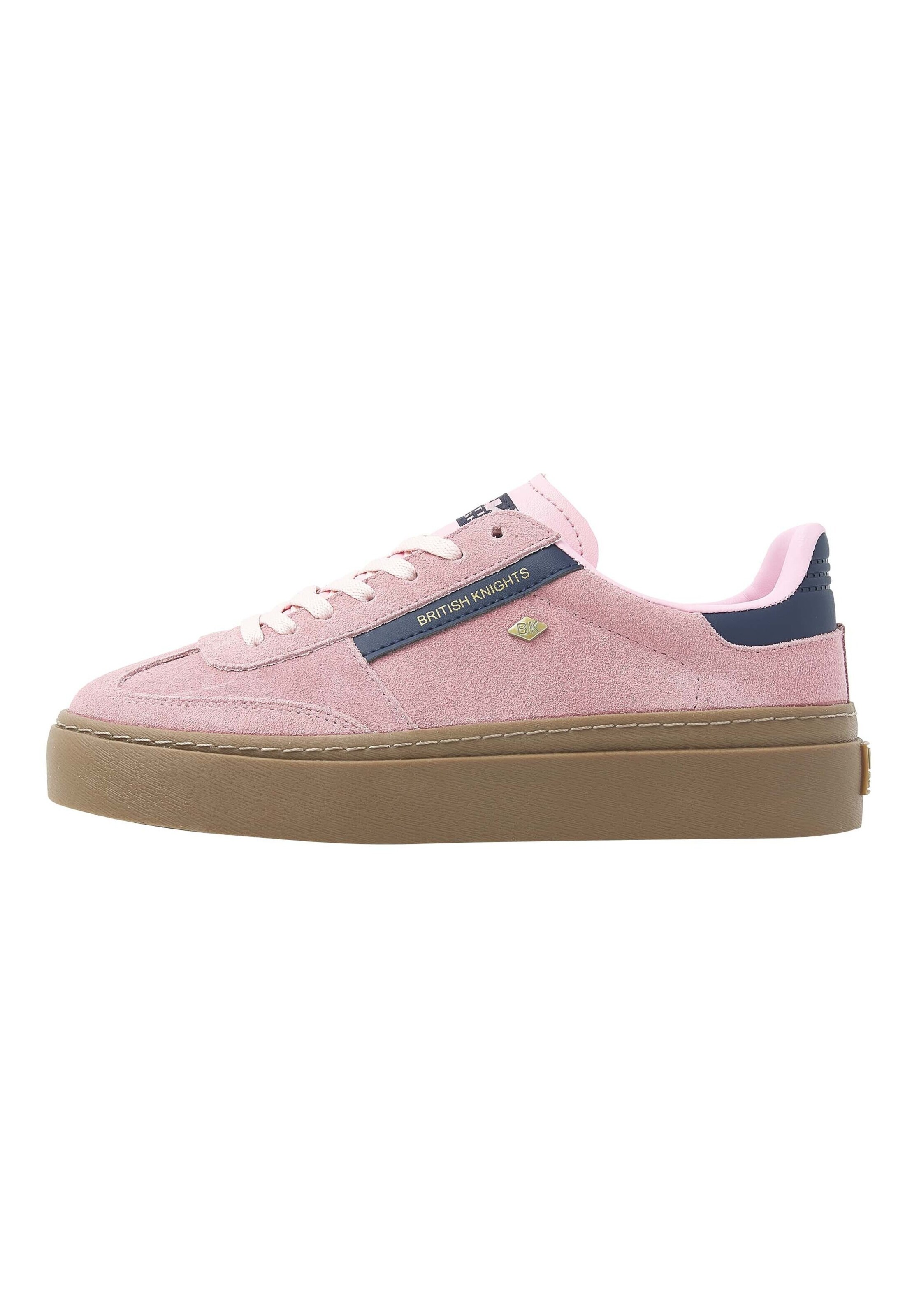 BRITISH KNIGHTS Platform trainers ' RE-ISSUE ' in Pink: front
