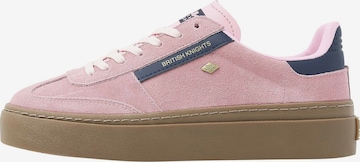 Baskets basses ' RE-ISSUE ' BRITISH KNIGHTS en rose : devant