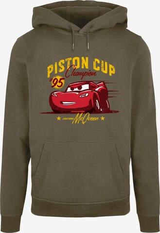 ABSOLUTE CULT Sweatshirt 'Cars - Piston Cup Champion' in Green: front