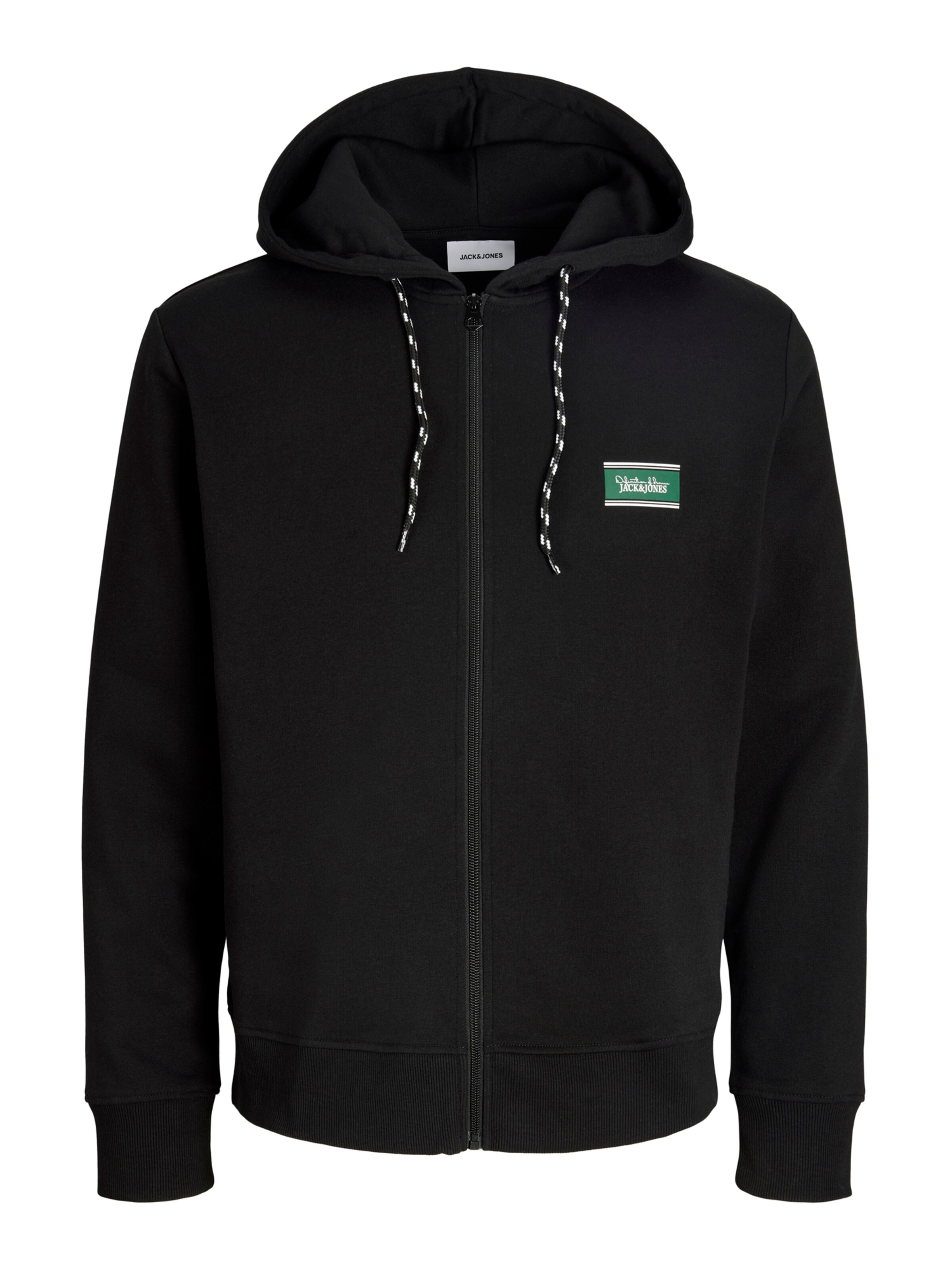 Jack & Jones PlusGornji dio trenirke 'JJBUSTER' - crna boja: prednji dio