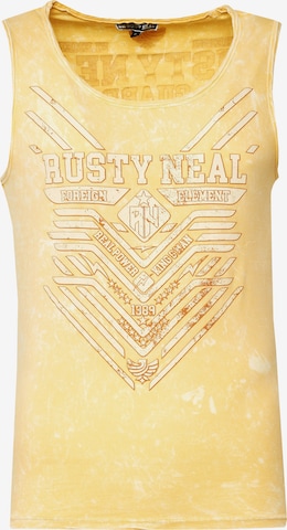 Rusty Neal Shirt in Geel: voorkant