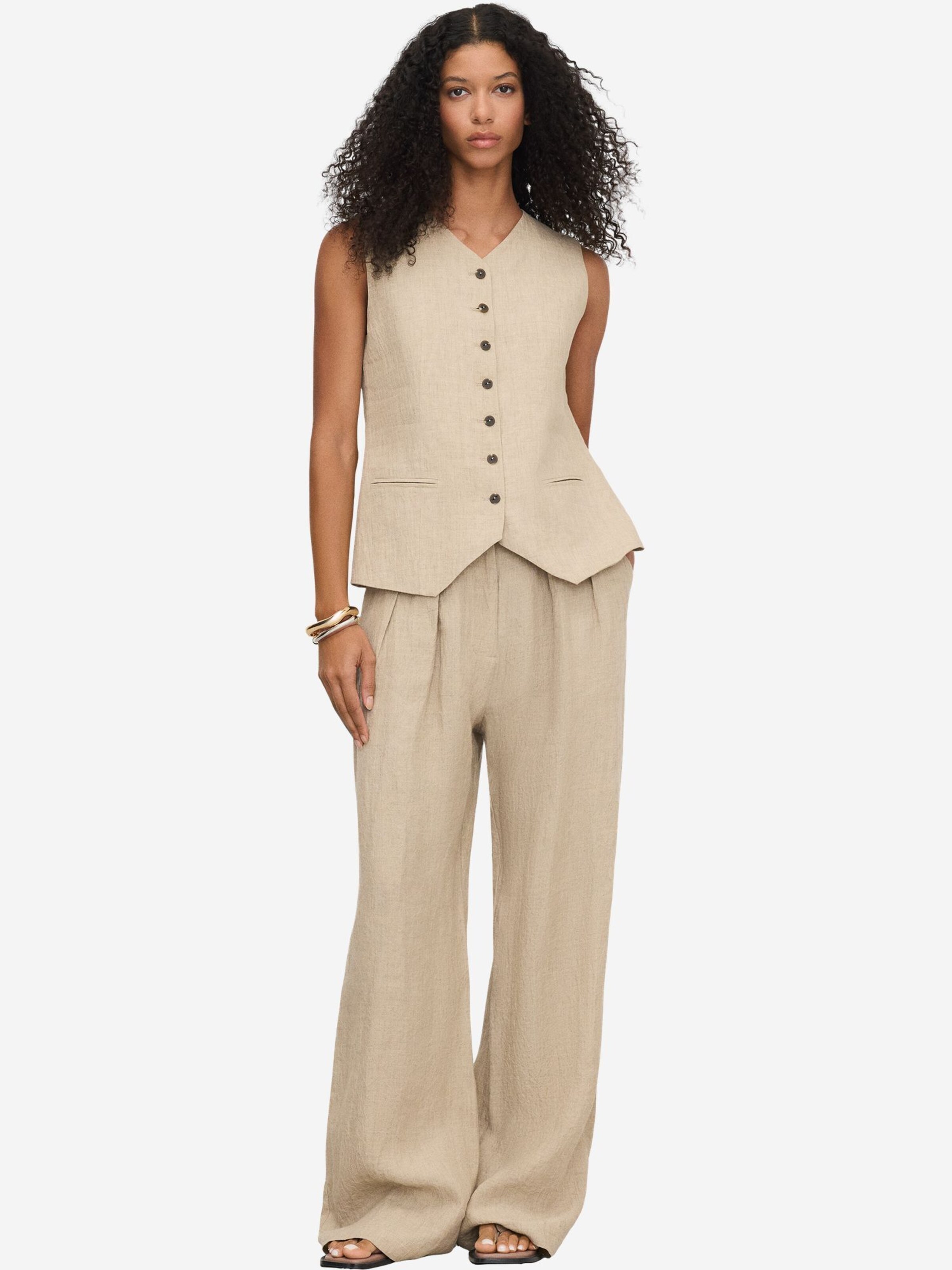 Gilet de costume Adolfo Dominguez en beige