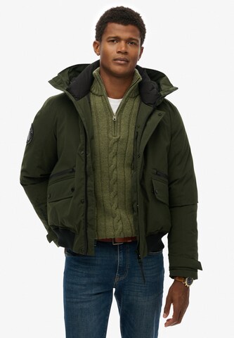 Veste mi-saison Superdry & Co en vert : devant
