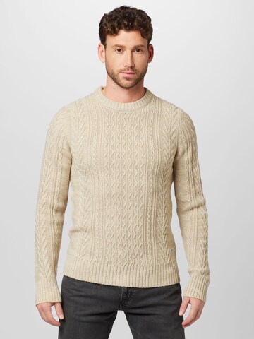 BLEND - Pullover em bege: frente