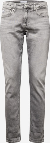 Calvin Klein Jeans Slimfit Jeans in Grijs: voorkant