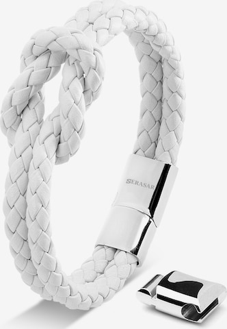 Bracelet 'Knot' SERASAR en blanc : devant