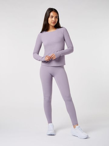 YO-GAYA Sporttop 'Long Sleeve Top' in Lila