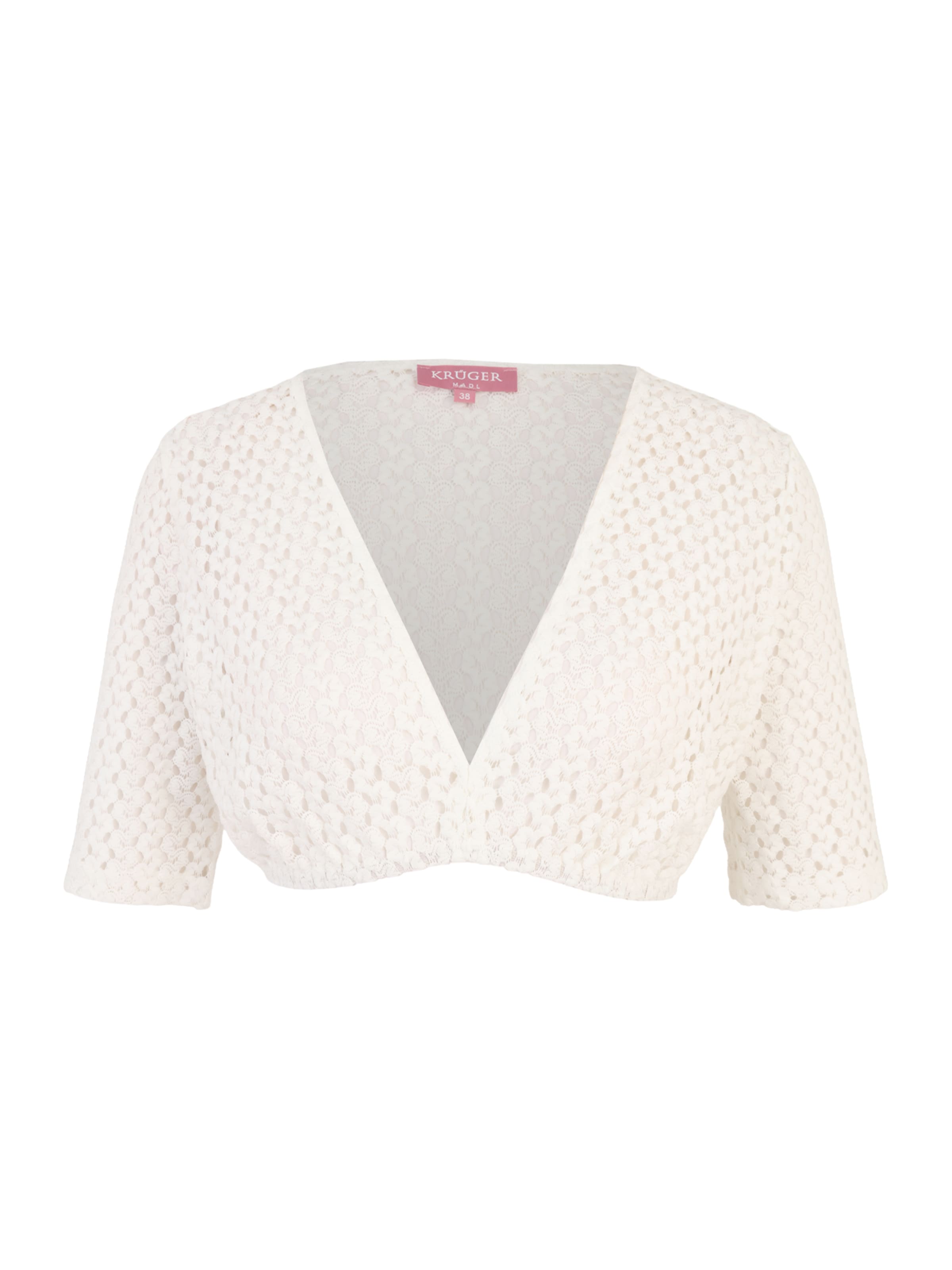 Krüger Madl - Blusa tradicional en beige: frente