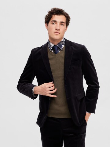 SELECTED HOMME Pulóver 'SLHBERG' - zöld
