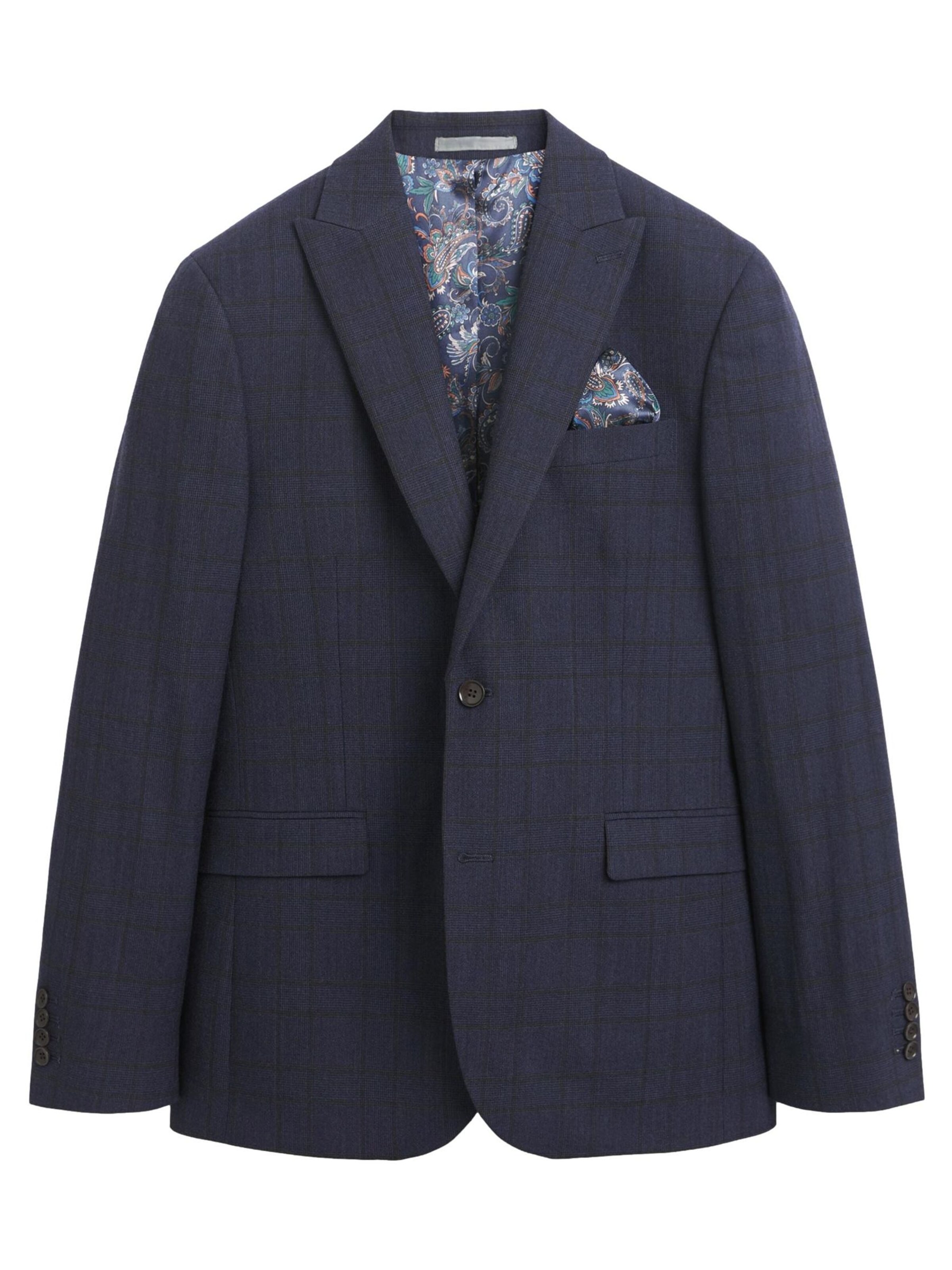 Next Regular fit Business blazer in Blue: front