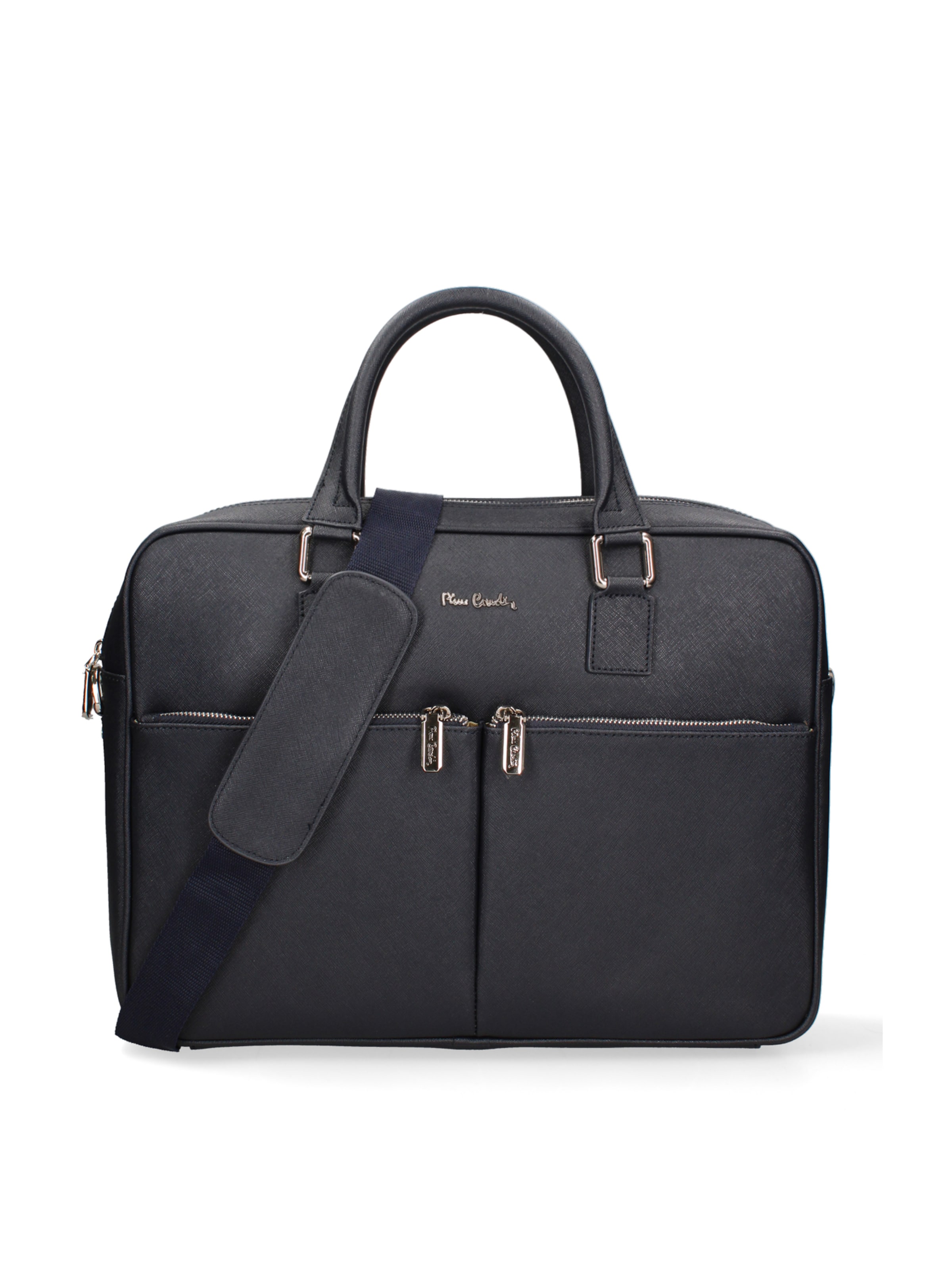Valigetta ventiquattrore 'Borsa da Lavoro Pierre Cardin Vera Pelle con Zip' di PIERRE CARDIN in blu