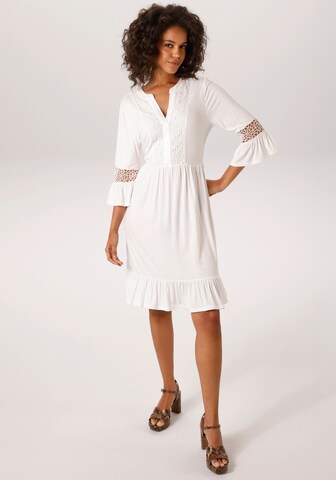 Aniston CASUAL Kleid in Weiß: Vorderseite
