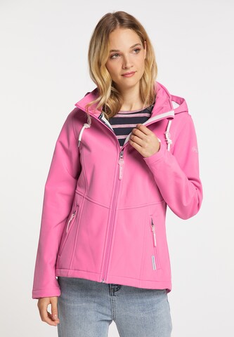 Veste fonctionnelle Schmuddelwedda en rose : devant