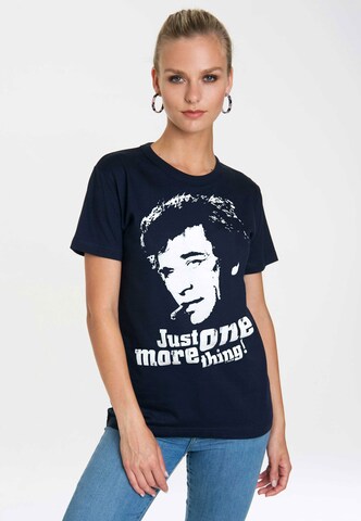 LOGOSHIRT T-Shirt 'Columbo - Just One More Thing' in Blau: Vorderseite