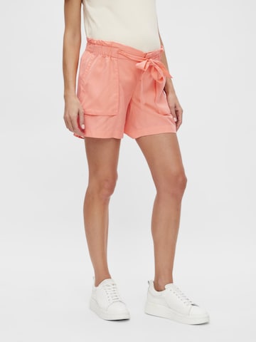 MAMALICIOUS Regular Pants 'Newbethune' in Orange: front