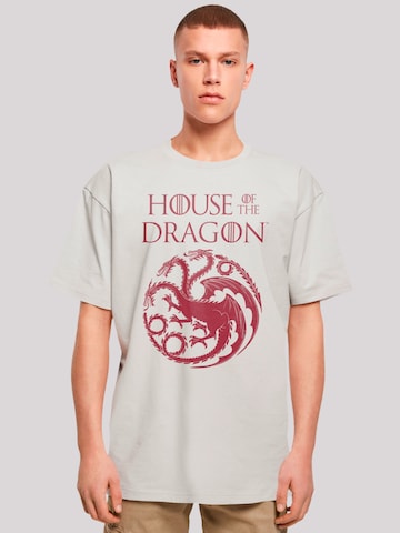 F4NT4STIC T-Shirt 'House Of The Dragon Targaryen Crest Logo' in Grau: predná strana