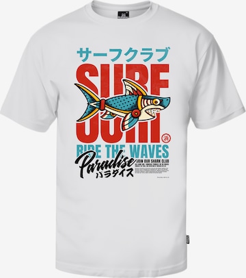 Oldskull T-Shirt in Weiß: Vorderseite