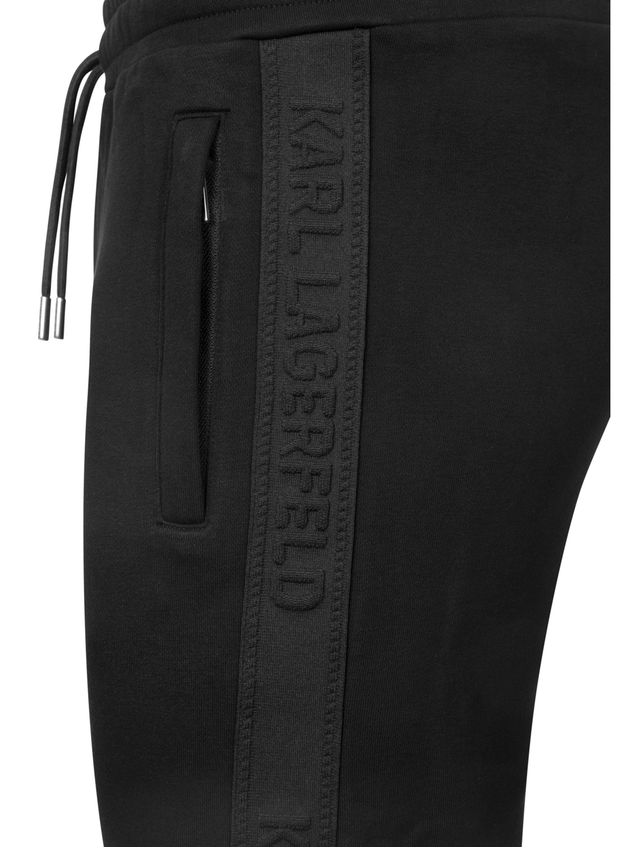 Karl Lagerfeld Tapered Hose in Schwarz: Seite