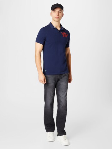 Superdry Poloshirt in Blau